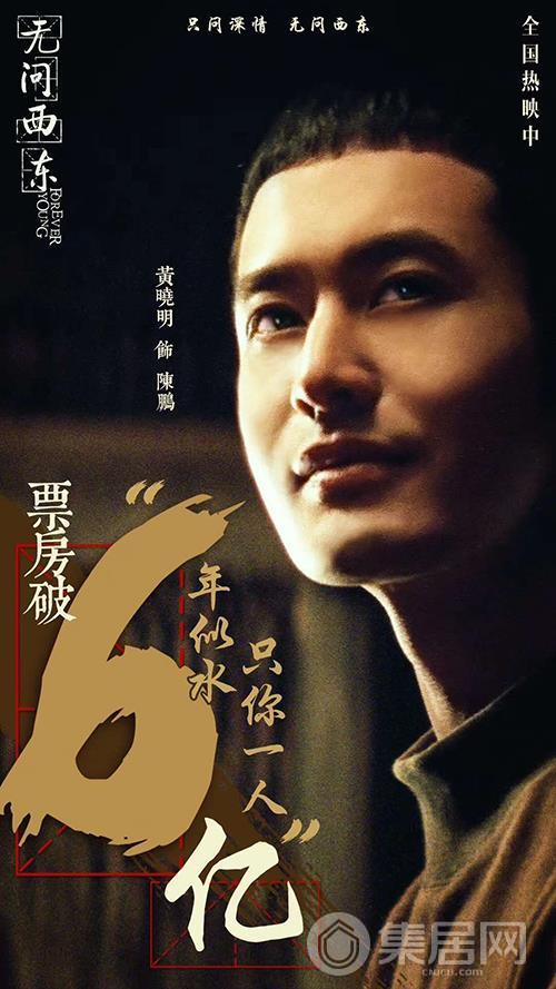 黄晓明《无问西东》电影票房破6亿