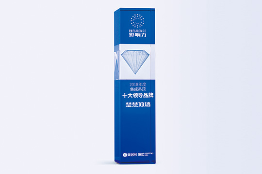 “2018年度集成吊顶十大领导品牌”，楚楚实至名归！